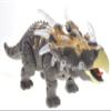 Dusky Shark Walking Triceratops Dinosaur Toy with Lights and Sounds (Gray) view 3