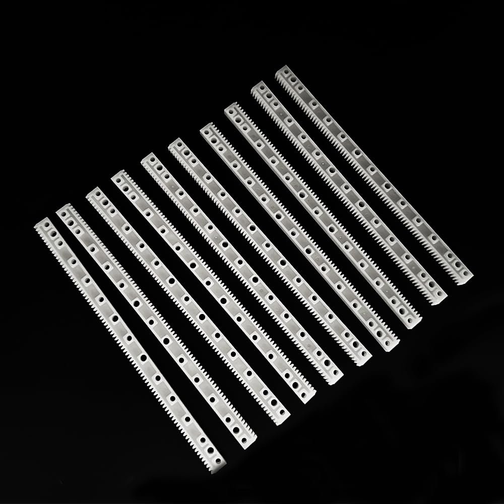 10PCS 0.5 Module Plastic Gear Plastic Connecting Rod Long Strip Rack Gear Pinion Transmission Rod for DIY Model Toy RC Car Truck Parts