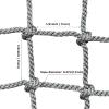 Climbing Cargo Net Colorful Safety Protective Nets Kids Protective Safety Net, Portable Rope Climbing Net, for Outdoor Climbers Physical Training Equipment, Load 250kg,(4*6m(12.12*18.18ft)) view 2
