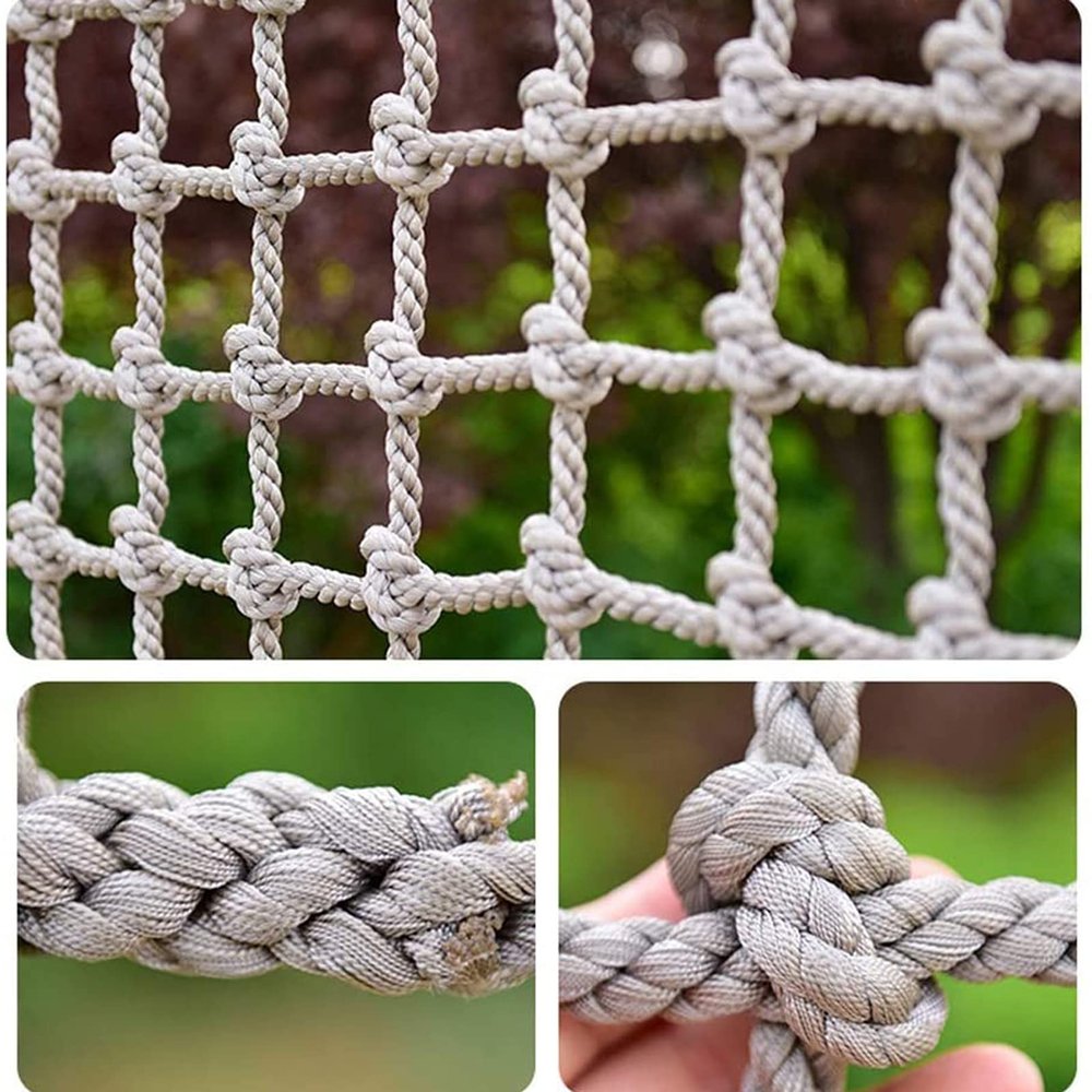 Climbing Cargo Net Colorful Safety Protective Nets Kids Playground Play Safety Net - Climbing Heavy Duty Cargo Net - Treehouse Garden Net, for Outdoor Swing Sets, Backyard Play Sets,(3*4m(9.9*12.12ft)