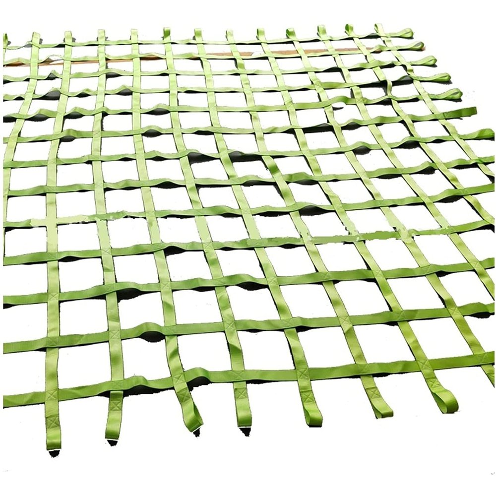 GUOSPIUS Climbing Cargo Net Colorful Safety Protective Nets Large Climbing Cargo Rope Ladder Net, Cargo Webbing Net, for Improve The Balance and Strength of Children and Adults, 4.8x6.1ft
