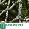 GUOSPIUS Climbing Cargo Net Colorful Safety Protective Nets for Obstacle Courses for Outdoor Treehouse, Load 150kg,(2 * 2m(6.6 * 6.6ft)) view 3
