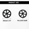 10PCS Model Toy Wheel 44mm Toy Car Wheels with 5PCS Shaft Round Rod Axles for DIY Model Toy RC Car Truck Robot Parts (White) view 4