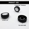 30PCS Toy Car Wheels 2mm Dia Shaft Plastic Car Wheels with 15PCS Shaft Round Rod Axles for DIY Model Toys RC Car Truck Robot Parts (White) view 4