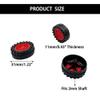 30PCS Toy Car Wheels 2mm Dia Shaft Plastic Car Wheels with 15PCS Shaft Round Rod Axles for DIY Model Toys RC Car Truck Robot Parts (Red) view 4
