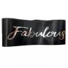 NAUXIUDSJS 60th Birthday Sash, Fabulous 60 Birthday Black Satin Sash with Silver Foil Letter, Happy 60th Birthday Accessories Decorations Party Favor,Black Silver view 3
