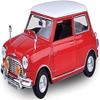 1961-1967 Cooper Red with White Top Timeless Legends 1/18 Diecast Model Car by Motormax 73113red view 1