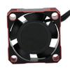 Alomejor Small Size Light Weight Easy Install and Remove Aluminum Cooling Fan with for Electric RC Car Heat Dissipation (Black and Red) view 2