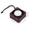 Alomejor Small Size Light Weight Easy Install and Remove Aluminum Cooling Fan with for Electric RC Car Heat Dissipation (Black and Red) view 4