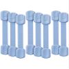 Bates- Child Safety Strap Locks, 8 Pack, Baby Blue, Child Locks for Cabinets and Drawers view 1