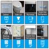 Bates- Child Safety Strap Locks, 8 Pack, Baby Blue, Child Locks for Cabinets and Drawers view 4