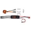 Alomejor 40A Brushless ESC with Safety Protect Throttle Calibration User Programmable for Remote Control Drone (A2217 1250KV) view 2