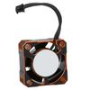 Alomejor Small Size Light Weight Easy Install and Remove Aluminum Cooling Fan with for Electric RC Car Heat Dissipation (Black Orange) view 3