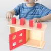 DYNWAVE Montessori Shape Sorting Box for Early Childhood Development, red Sliding lid view 4