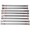 Alomejor Pull Rod Metal Upgrade Link Rod 8PCS SCX10 Crawler Car Modified Parts Simulation Performance (Ti Color) view 1