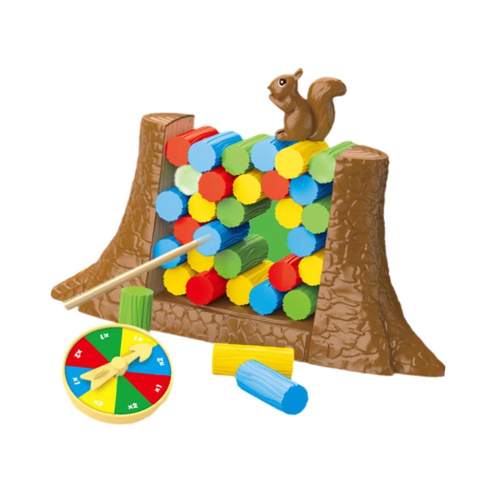 DYNWAVE Save The Collapsing Squirrel Balancing Building Blocks for Ages 3+ Toddlers