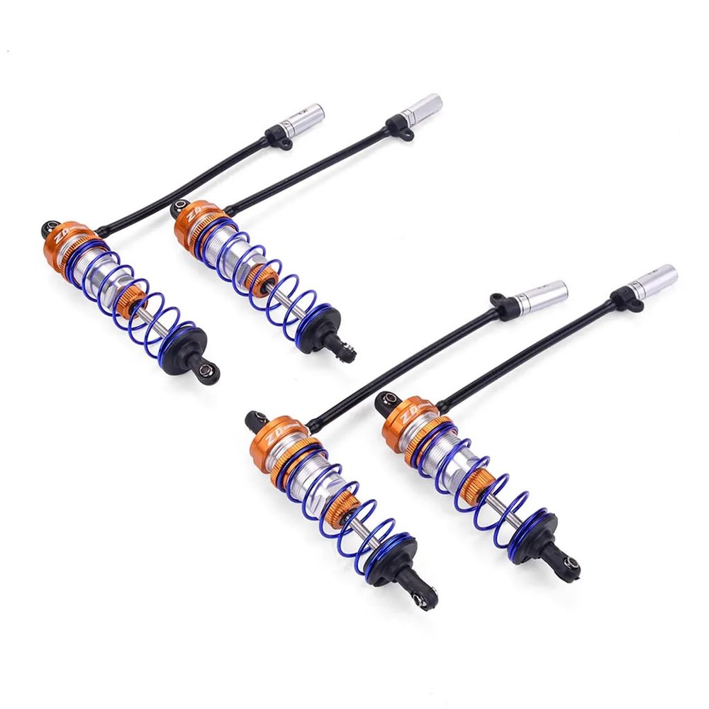 4Pcs Metal Front and Rear Shock Absorber for ZD for Ra-CING DBX-10 DBX10 1/10 RC Car Upgrade Parts Spare Accessories,1