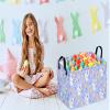 ACMUUNI Easter Eggs Gift Rectangle Rabbit Toy Shelf Basket Clothes Laundry Storage Box Storage Bins, Bunny Basket, Laundry Hamper with Handles view 3