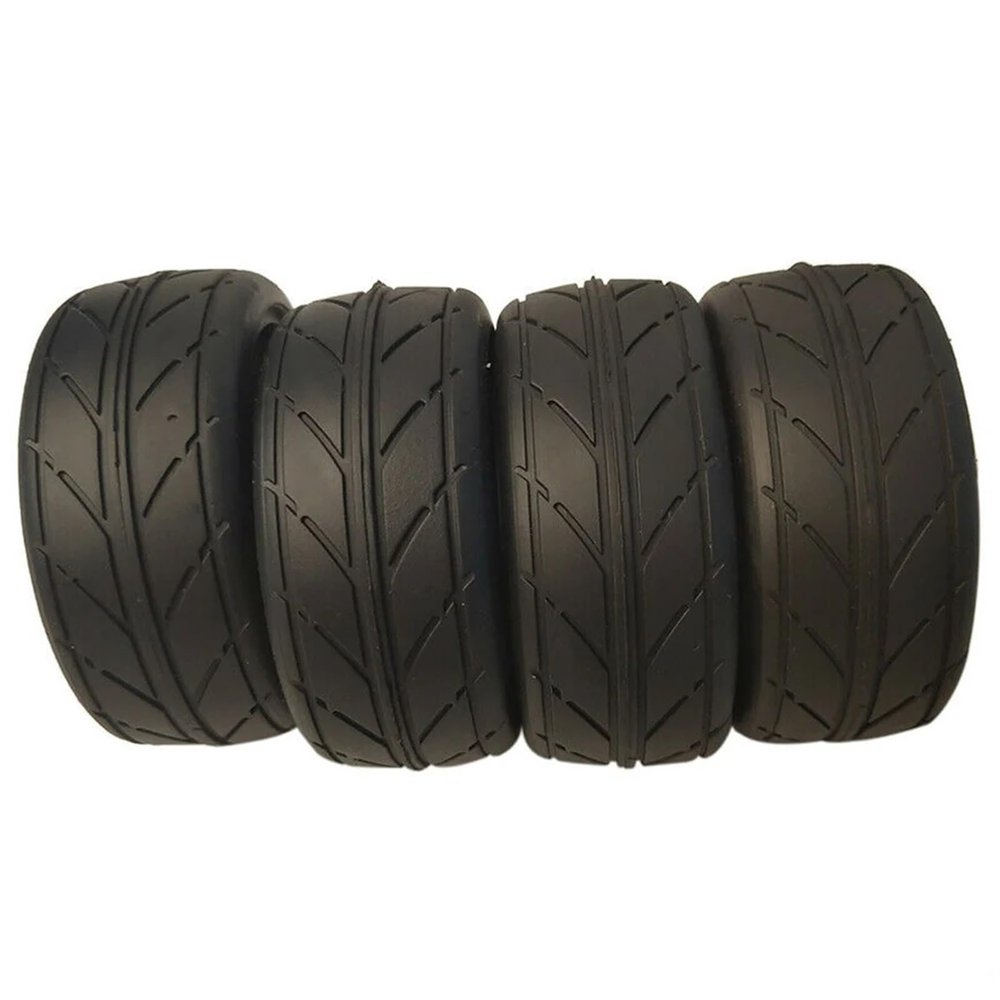 4pcs 1/10 Rubber Tread Soft Wheel Tires for Ta-Miya TT01 TT02 for Tra-xxas for HSP for HPI 1/10 RC Drift Racing Car Tyre Upgrade