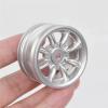 Aluminum Wheels Rims for 1/10 for Ta-Miya Mini for Co-oper M05 Pro M06 M07 M-08 for M-Chassis SW-01 MF-01X MB-01 Upgrade Parts(Silver) view 4