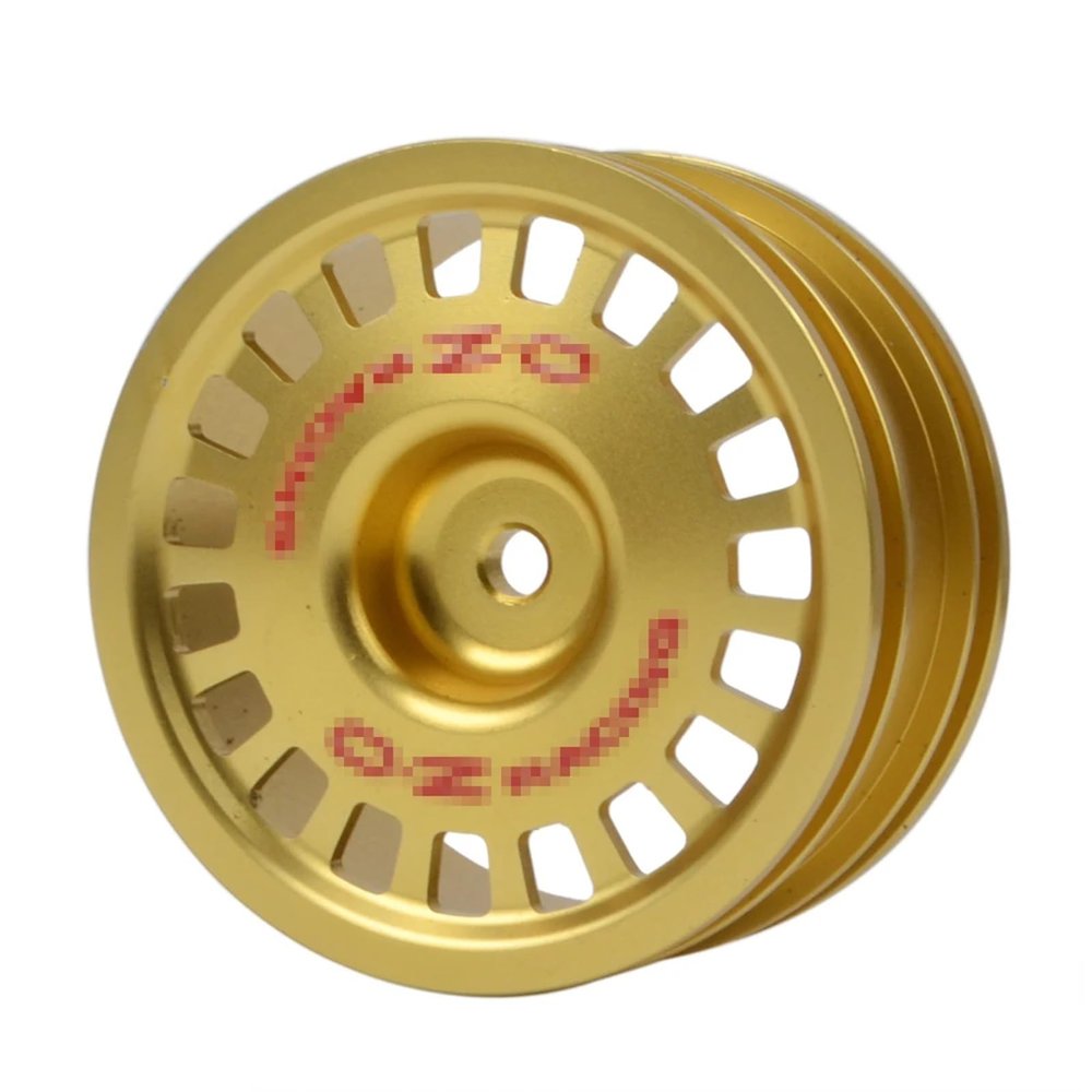 4PCS Aluminium Alloy Dish Wheel Rim for Ta-Miya XV-02 Pro TT02 HSP for Red-cat for Kyo-sho for Tra-xxas 1/10 RC on Road Drift Racing Rally(Yellow)