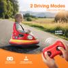 12V Electric Ride On Bumper Car for Toddler & Kids Ages 1.5-6 Years with Remote Control, 2PCS DIY Stickers, 360 Degree Spin, Lights, Sounds, Red view 2