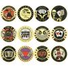 12pcs/Set Las Vegas Chip Coin Poker War Lucky Casino Commemorative Coin with Plastic Case Fans Collection Gift view 1