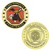 12pcs/Set Las Vegas Chip Coin Poker War Lucky Casino Commemorative Coin with Plastic Case Fans Collection Gift view 4