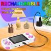 Handheld Games for Kids Rechargeable Preloaded 218 Retro Video Games, White view 3