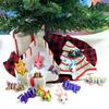 12pcs 3D Printed Articulated Mini Axolotl with Christmas Tree Container, Fidget Mini Axolotl Fidget Toy, Executive Desk Toy, Fidget ADHD Toy MASET123-CT view 2