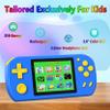 Handheld Games for Kids Rechargeable Preloaded 218 Retro Video Games, Blue view 2