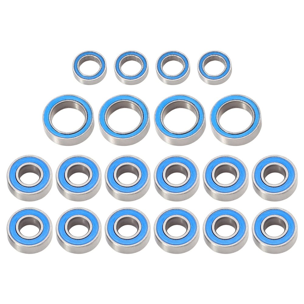 20PCS Rubber Sealed Ball Bearing Kit for Tamiya TT01 TT-01 TT01E TT01D TT02B 1/10 RC Car Upgrades Parts Accessories