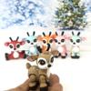 6pcs 3D Printed Christmas Reindeers, Articulated Tiny Animal Figures Christmas Fidget Toys-ABR001 view 3