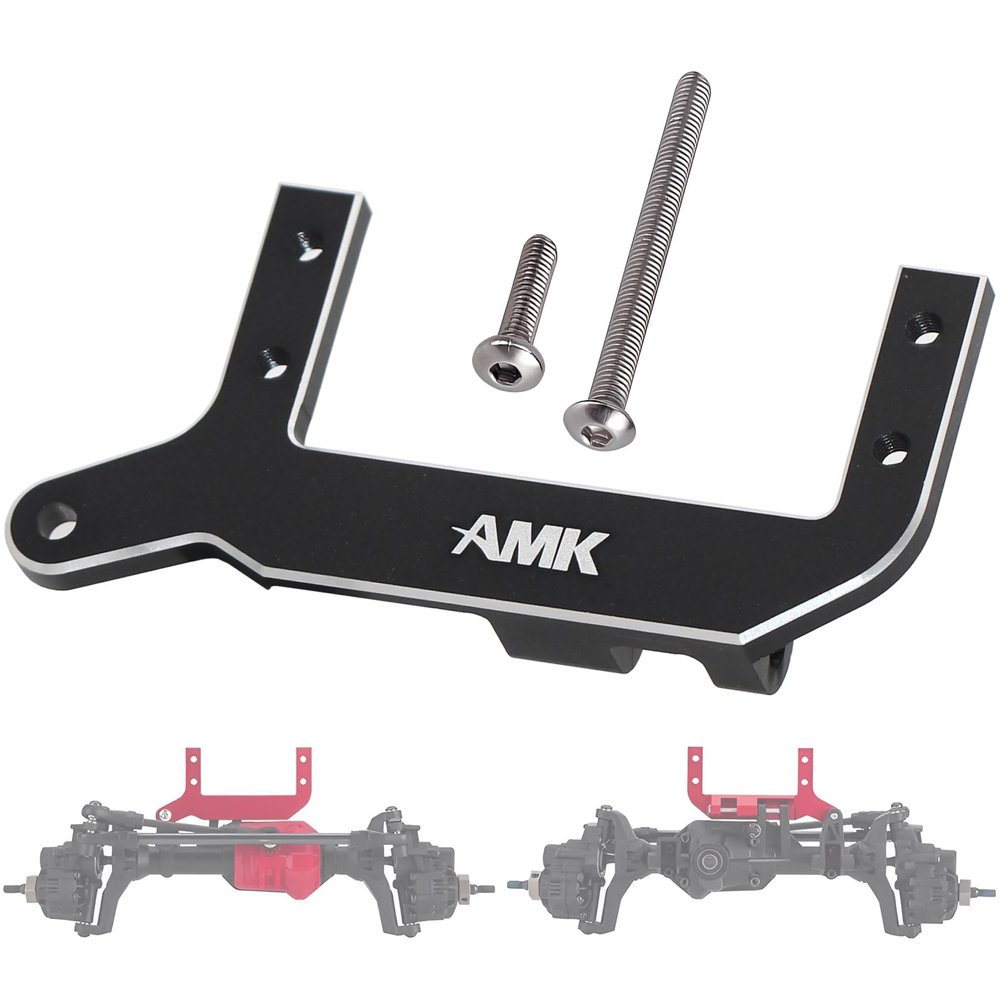 AMK TRX4 Sevro Mount, Aluminum TRX4 Sevro On Axle Mount SOA Mount 4-Link Suspension for 1/10 RC Crawler TRX4 Upgrades (Black)