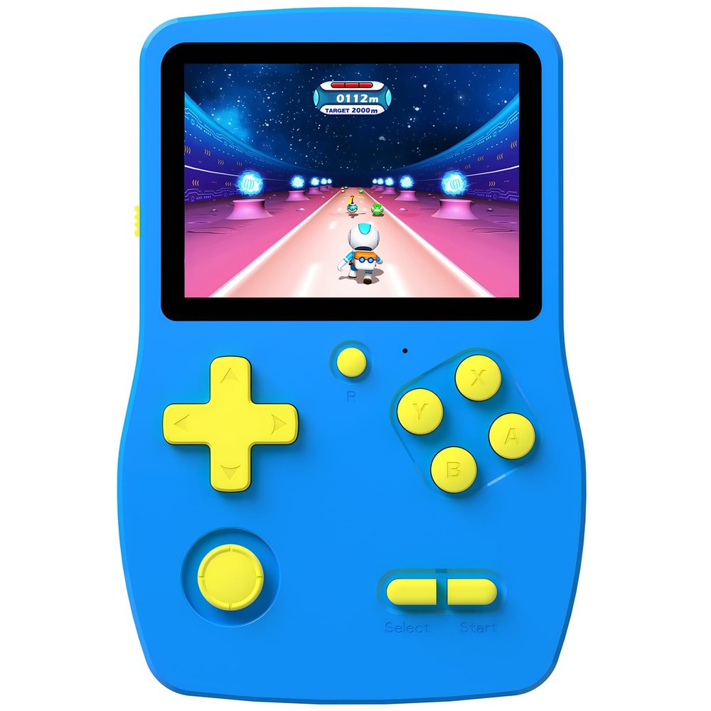 32 Bit Handheld Game for Kids Rechargeable Preloaded 139 Video Games,Blue