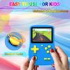 32 Bit Handheld Game for Kids Rechargeable Preloaded 139 Video Games,Blue view 4