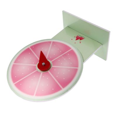 Alasum Watermelon-Shaped Prize Wheel with Stand Erasable Wheel for Raffles and Classroom Activities Engaging Tabletop Roulette Game for Events and Vendors