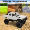 Dodoore RC Rock Crawler WPL C64-1 RC Truck, 1:16 Scale 2.4GHz Remote Control Truck, 4WD All Terrain Off-Road RC Crawler with LED Lights and 2 Rechargeble Batteries for Adults (White) view 3