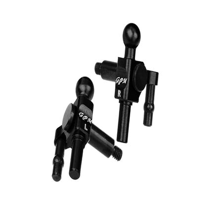 4140 Carbon Steel & 7075 Alloy Front Knuckle Arms for KYOSHO RC Cars Mini-Z Racer MR-04 Upgrade Parts - Black