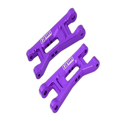 Aluminum 7075 Alloy Front Lower Arms for LOSI 1:24 Micro-B 2WD Buggy RTR-LOS00007 / 1:28 Micro-T 2S 2WD RTR Stadium Truck-LOS-1392 Upgrades - Purple