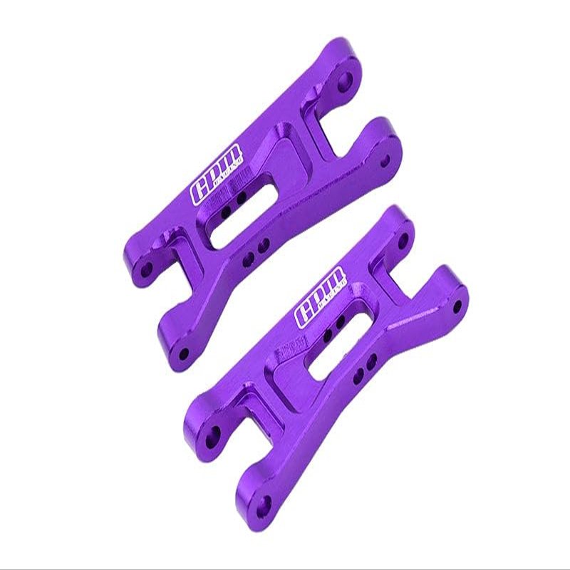 Aluminum 7075 Alloy Front Lower Arms for LOSI 1:24 Micro-B 2WD Buggy RTR-LOS00007 / 1:28 Micro-T 2S 2WD RTR Stadium Truck-LOS-1392 Upgrades - Purple