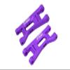 Aluminum 7075 Alloy Front Lower Arms for LOSI 1:24 Micro-B 2WD Buggy RTR-LOS00007 / 1:28 Micro-T 2S 2WD RTR Stadium Truck-LOS-1392 Upgrades - Purple view 1