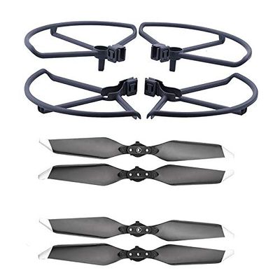AYDCMC 8330 8331 Quick Release Propeller Props Protector Bundle Low Noise Propeller Guard Blade Bumper/Fit for Maivc Pro/Fit for Platinum Replacement Blades(8331 White ad Bumper)