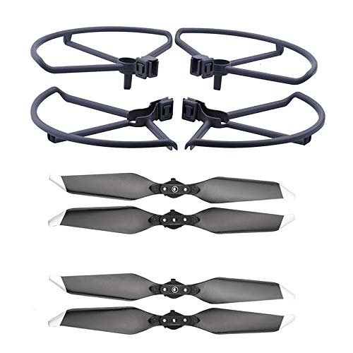 AYDCMC 8330 8331 Quick Release Propeller Props Protector Bundle Low Noise Propeller Guard Blade Bumper/Fit for Maivc Pro/Fit for Platinum Replacement Blades(8331 White ad Bumper)