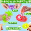 24 Pack Prefilled Easter Eggs with Toys ,Light Up Puffer Balls Stress Relief Fidget Toys Easter Basket Stuffers Fillers Squeeze Sensory Glow Dark Surprise Easter Hunt Kids Boys Girls Gift Party Favors view 3
