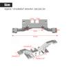 Aluminium Alloy Front Axle Reinforcement Link Rod Mount Set for Axial SCX10 RC Car, Anodized Surface, CNC Machining, Easy Installation (Silver) view 3