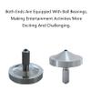 Stainless Steel Spinning Gyro, 5-11 Minutes, Dual Ball Bearings,Long-Lasting Spin for Adults to Relieve Stress, CNC Machined, Great Time Killer,Stress-Relief Toy. (Double Head Rotation) view 4