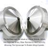 Stainless Steel Spinning Gyro, 5-11 Minutes, Dual Ball Bearings,Long-Lasting Spin for Adults to Relieve Stress, CNC Machined, Great Time Killer,Stress-Relief Toy. (Single Head Rotation) view 4