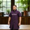Belbuc Padded Short Sleeve Gambeson, Purple, Medieval Costume (3XL) view 3