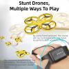 2025 Upgraded Hand Controlled Drone for kids,Somatosensory aircraft with Smart Watch Controlled, Gesture sensing aircraft Cool LED Remote Control Drone 360 Flips,quadcopter,Toys Gifts for Boys and Girls view 4